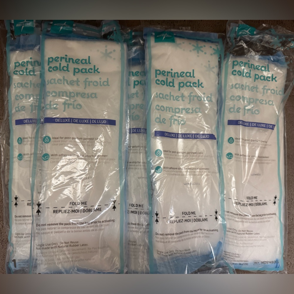 Medline Perineal Cold Pack Set of 5 - New in bag